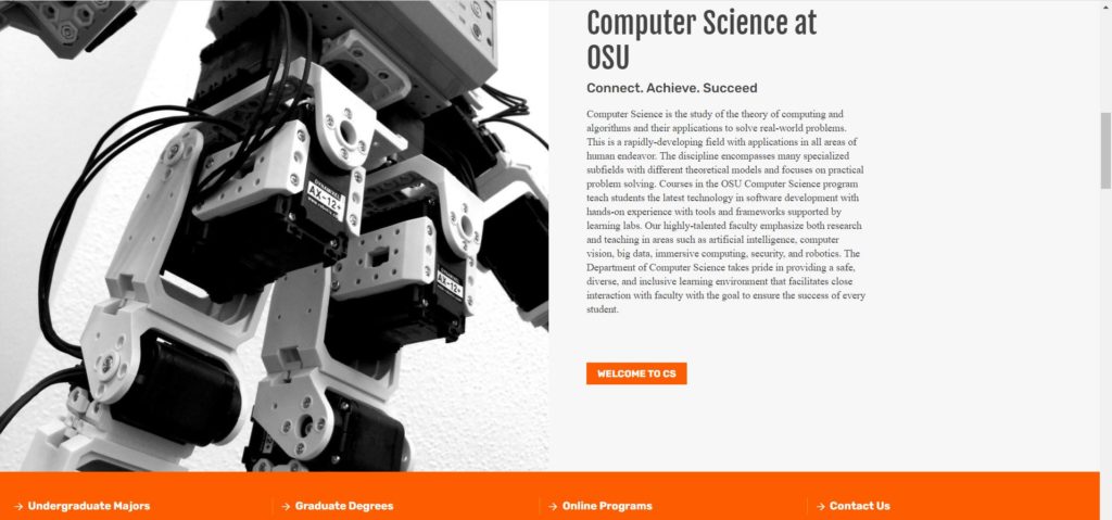 Streamlined Computer Science Page
